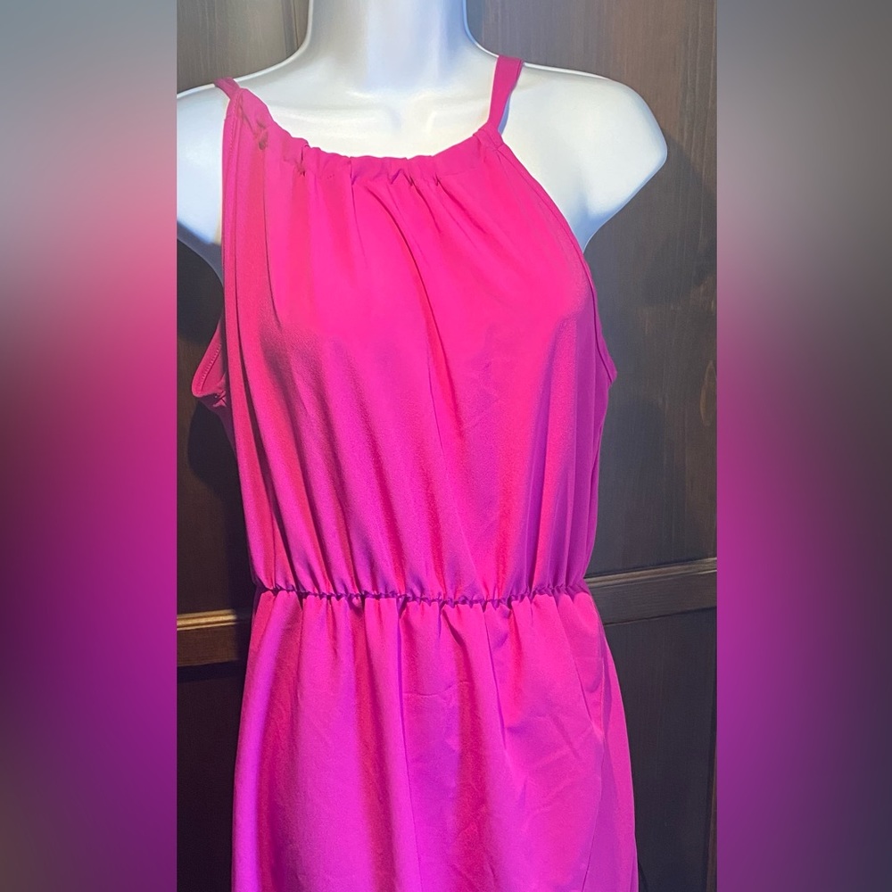 Pink Halter Tie Midi - Maxi Dress - Hesed - Sz M -NWOT